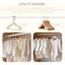 Simple Deluxe Kids Velvet Hangers, 11 Inch Durable Children Hangers for Closet, Beige White, 30PK HKHANGVELVETKID30WHT - alternate 2