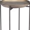 Homeroots 32" Bronze And Gray Steel Round Pedestal End Table 572180 - alternate 4