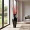 Uniquewise 37in Tall Decorative Black Flared Bamboo Floor Vase with 12-Piece 59in Natural Dried Red Mulberry QI004233.K1 - alternate 4