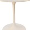 Homeroots 30" White Rounded Marble And Iron Pedestal Base Dining Table 517848 - alternate 2