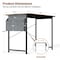 Healsmart Computer Desk Small Office Desk 40 Inch Writing Desks Small Space Desk Study Table Modern FNDESKOFFICE40X20BRN - alternate 3