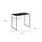 Homeroots 39" Brown and Black Wood and Metal H-Shape Computer Desk 568040 - alternate 2