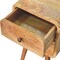 Homeroots 22" Beige Solid Wood Square Two Drawer Nightstand 651483 - alternate 6