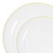 Smarty Had A Party Clear with Gold Rim Organic Round Plastic Dinnerware Value Set, 240PK 930CLGVP-CASE - alternate 6