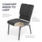Flash Furniture Hercules Church Chair, Gray Back, 19-1/4 in W 25" L 33-1/4" H, Fabric Seat FD-CH02185-SV-DKGY-GG - alternate 3