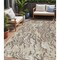 Homeroots 5' X 8' Beige Brown And Ivory Abstract Washable Indoor Outdoor Area Rug 600265 - alternate 1