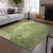 Homeroots 3' X 5' Olive Green Ikat Washable Indoor Outdoor Area Rug 576989 - alternate 5