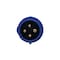 Walther-Werke Pin and Sleeve Plug, 30A, 3Ã¸ 250 or 230, 3 Phase, 3 Pole, Blue, Screw Terminals Wire Connection Type 230409 - alternate 4