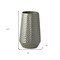 Homeroots 11" Green Abstract Cylinder Metal Table Vase 397570 - alternate 2