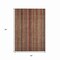 Homeroots 5' X 8' Rust Taupe And Gray Striped Washable Indoor Outdoor Area Rug 616383 - alternate 2