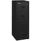 Fireking 4 Drawer, 1 Hr Fire & impact rated, 22" depth, Ltr/Lgl Black 4R1822-CBL - alternate 1