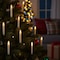 Homeroots Set of Ten Beige Flameless Clip-On Christmas Taper Candles, 10PK 633849 - alternate 4