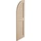 Ekena Millwork Rough Cedar 2 Equal Louver w/Quarter Round Arch Top Faux Wood Shutters, 18W x 42H, 24 Low Side, PR SHULVQ18X42RCPR - alternate 2