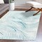Jonathan Y Arlo Woodgrain Geometric Ivory/Blue 4 ft. x 6 ft. Area Rug LUX104A-4 - alternate 4