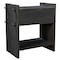 Homeroots 26" Dark Gray One Drawer Nightstand 488762 - alternate 3