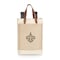 Picnic Time Family Of Brands NFL New Orleans Saints - Pinot Jute 2 Bottle Insulated Wine Bag 539-02-187-204-2 - alternate 2