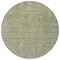 Homeroots 8' Artichoke Green And Gray Round Oriental Washable Indoor Outdoor Area Rug 604703 - alternate 3