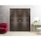 Sartodoors Sliding Closet Double Bi-fold Doors, Planum 0110 Chocolate Ash and Aluminum Strips, Sturdy Tracks M PLANUM0110DBF-CA-96 x 80 (4* 24x80) - alternate 3