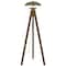 Homeroots 55" Brass Tripod Floor Lamp With Antiqued Brass Dome Shade 526335 - alternate 1