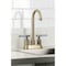 Kingston Brass Double-Handle 4" Centerset Bar Faucet, Antique Brass KB8493KPS - alternate 2