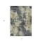 Homeroots 3' X 5' Gray And Beige Abstract Washable Indoor Outdoor Area Rug 630687 - alternate 3