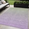 Homeroots 5' X 8' Artichoke Green And Lavender Ombre Washable Indoor Outdoor Area Rug 588973 - alternate 1
