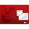 M&T Displays Frameless Tempered Glass Dry Erase Board Magnetic Board - Red - 23.63x35.44 inch T00MGB0469X2000 - alternate 1