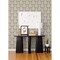 A-Street Prints Mucha Dark Grey Botanical Ogee Wallpaper 2970-26150 - alternate 2