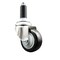 Service Caster 3 Inch 316SS Black Polyurethane Wheel Swivel 1 Inch Expanding Stem Caster SCC-SS316EX20S314-PPUB-BLK-1 - alternate 1