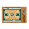 Picnic Time Family Of Brands NCAA Michigan State Spartans Basketball Court Icon Glass Top Cutting Board & Knife Set 910-00-505-355-0 - alternate 1