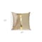 Homeroots 20" Beige and Gold Striped Cotton Blend Throw Pillow 529300 - alternate 2