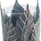 Homeroots 9" Green And Gold Distressed Botanical Leaf Metal And Glass Tabletop Hurricane Candle Holder 608559 - alternate 2