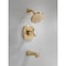 Delta Stryke 14 Series Tub and Shower, 4.22 in, Lumicoat Champagne Bronze T144766-CZ-PR - alternate 3