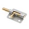 Prime-Line Door and Gate, Slide Barrel Bolt Latch 2-1/2 inch with Screws, Galvanized with Brass Bolt and Knob U 117533 - alternate 2