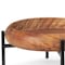 Homeroots Set of Two Brown Solid Wood Handmade Round Serving Trays With Stands 609086 - alternate 3
