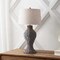 Jonathan Y Elicia 31 in. Coastal Bohemian Hand Woven Water Hyacinth Urn LED Table Lamp, Gray JYL1015C - alternate 4