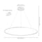 Jonathan Y Brice 35" Modern Contemporary Metal Round Dimmable Integrated LED Pendant, Matte White JYL7220I - alternate 7