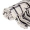 Homeroots 50" X 60" Black and Off White Cotton Woven Plaid Throw Throw Blanket with Fringe 548947 - alternate 3