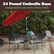 Pure Garden Heavy Duty Resin and Cement 34 lb Outdoor Umbrella Base, Bronze 50-LG1210 - alternate 5