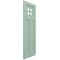 Ekena Millwork True Fit PVC San Antonio Mission Style Fixed Mount Shutters, Seaglass, 18W x 44H, PR TFP001ST18X044SG - alternate 3