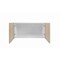 Cambridge Radiance 36in Wx24in Dx18in H Ready to Assemble Slab Wall Bridge Kitchen Cabinet in Light Oak SA-W361824-LO-KIT - alternate 3