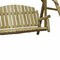 Homeroots 87" Natural Solid Wood Swing Chair 370273 - alternate 2