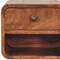 Homeroots 12" Natural Solid Wood One Drawer Floating Nightstand 722534 - alternate 3