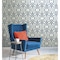 York Wallcoverings Large Lattice Blue Wallpaper CM2383 - alternate 2