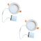 Bulbrite 8" Canless 2700K, 100w Equivalent, New Construction Integrated LED Recessed Lght Kit Metal JBOX, 2PK 861681 - alternate 1