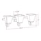Design House Torino 3-Light Satin Nickel Vanity Light Color/Finish Family 514760 - alternate 4