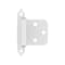 Amerock Variable Overlay Self-Closing, Face Mount White Hinge - 1 Pair BPR3429W - alternate 1