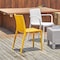 Lagoon Milos Resin Stackable Side Chair with Slatted Back, 2PK 7203W9-BSLGS - alternate 3