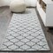 Jonathan Y Arabesque Ogee Trellis Gray/Teal 2 ft. x 10 ft. Indoor/Outdoor Runner Rug SMB122B-210 - alternate 1