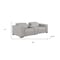 Homeroots 93in Light Gray and Brown Leather Power Reclining Loveseat With Storage 720542 - alternate 6